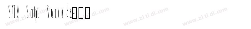 STIX Script Secondar字体转换